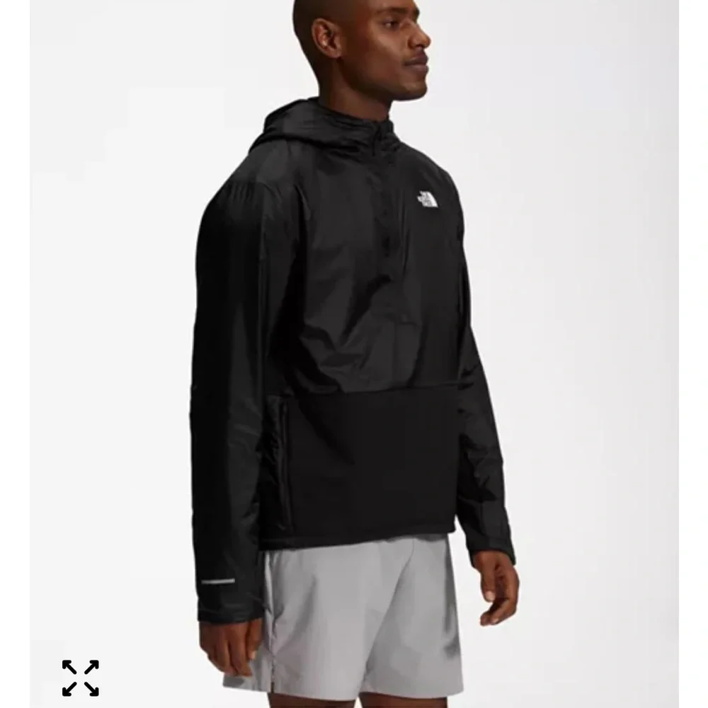 The North Face Men's Winter Warm‎ Quarter Zip Sweater Workout Running Black L